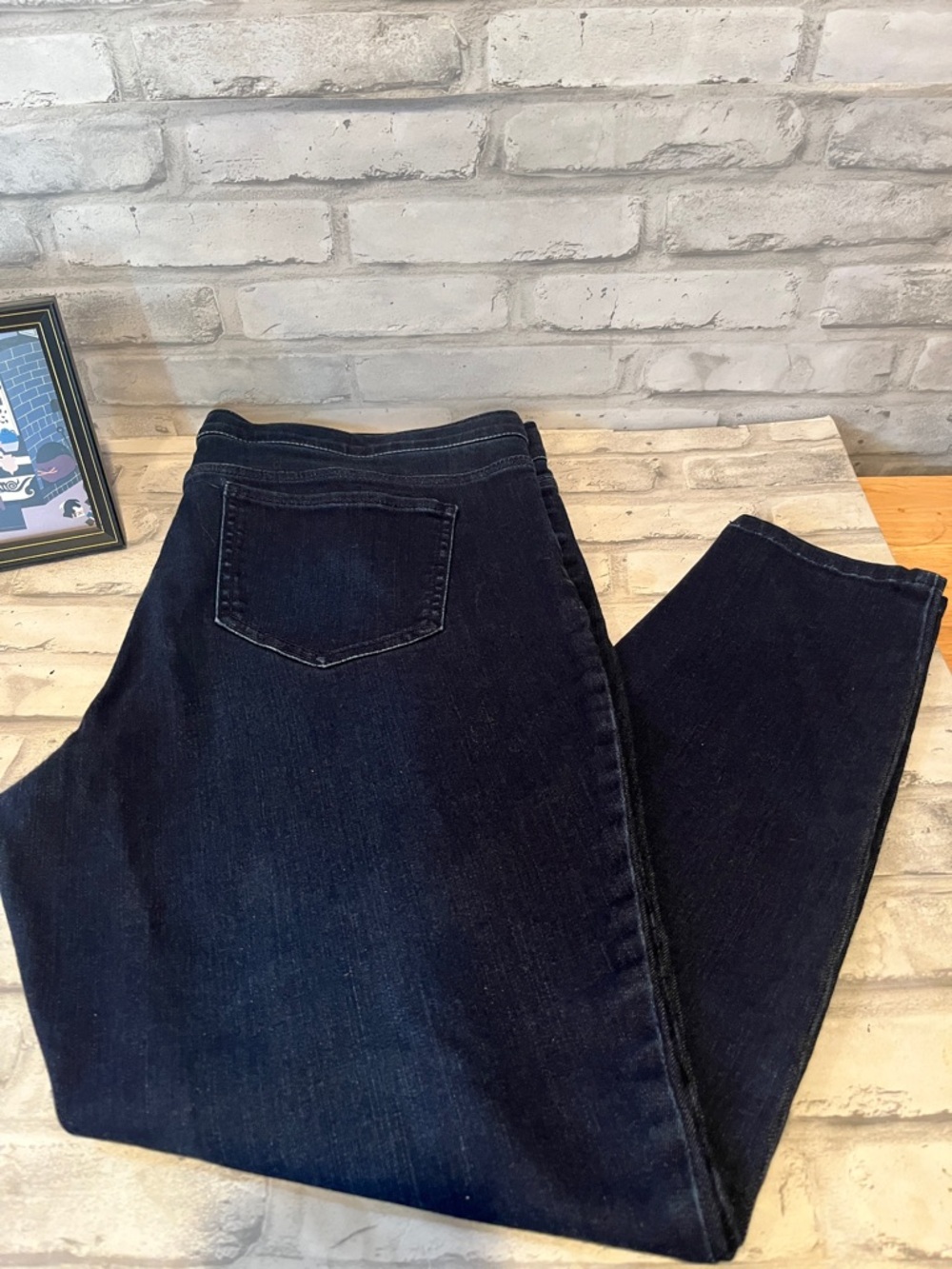 J Jill Dark Wash Women's Jeans - Classic Straight Leg size 14